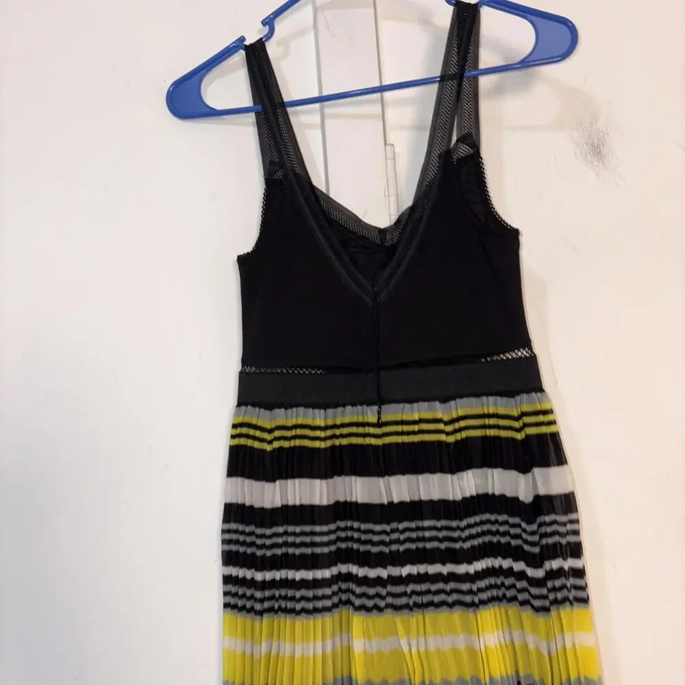 Free People Women California Sunrise Accordion Pleats‎ Bustier Maxi Dress New 0